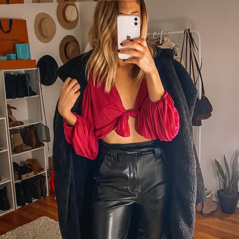 Express cropped blouse